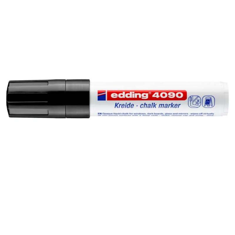EDDING Kreidemarker 4090 und 4095 schwarz 4 - 15 mm geschlossen