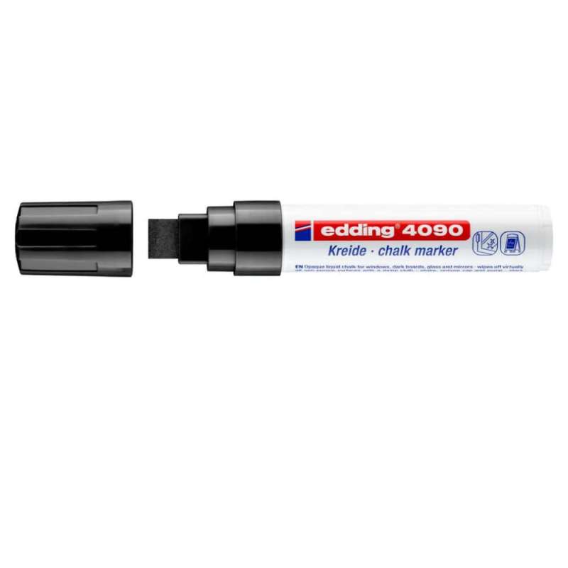 EDDING Kreidemarker 4090 und 4095 schwarz 4 - 15 mm offen