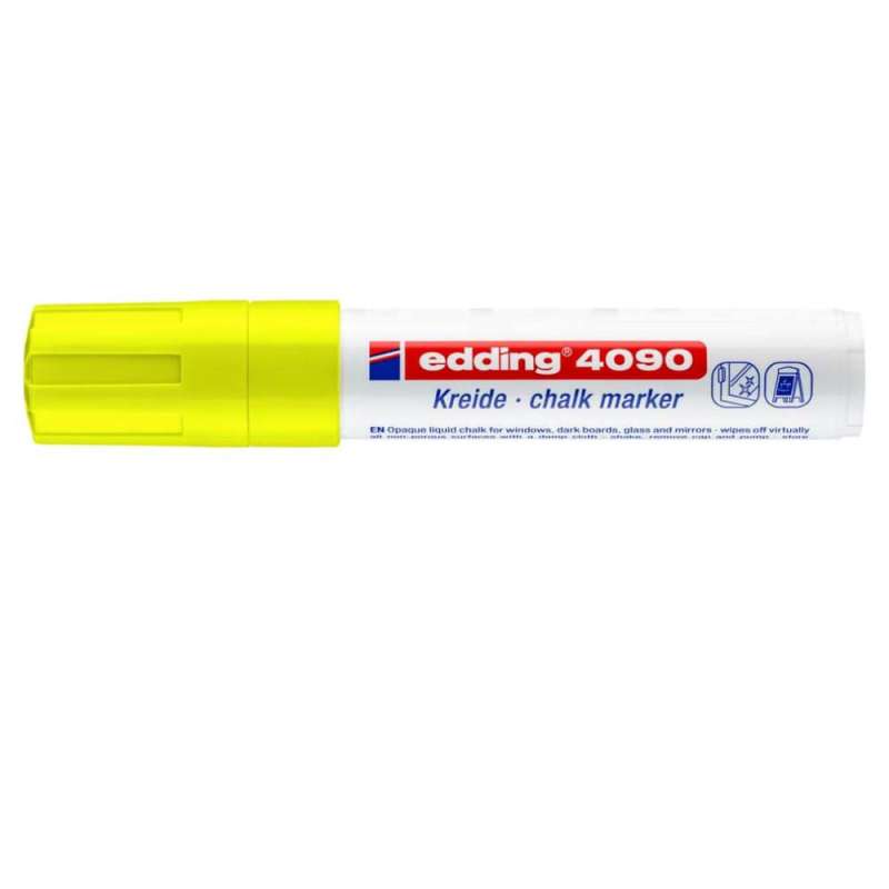 EDDING Kreidemarker 4090 und 4095 neongelb 4 - 15 mm geschlossen