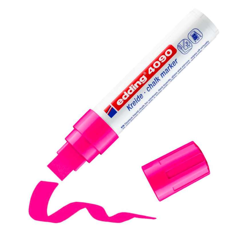 EDDING Kreidemarker 4090 und 4095 neonpink 4 - 15 mm