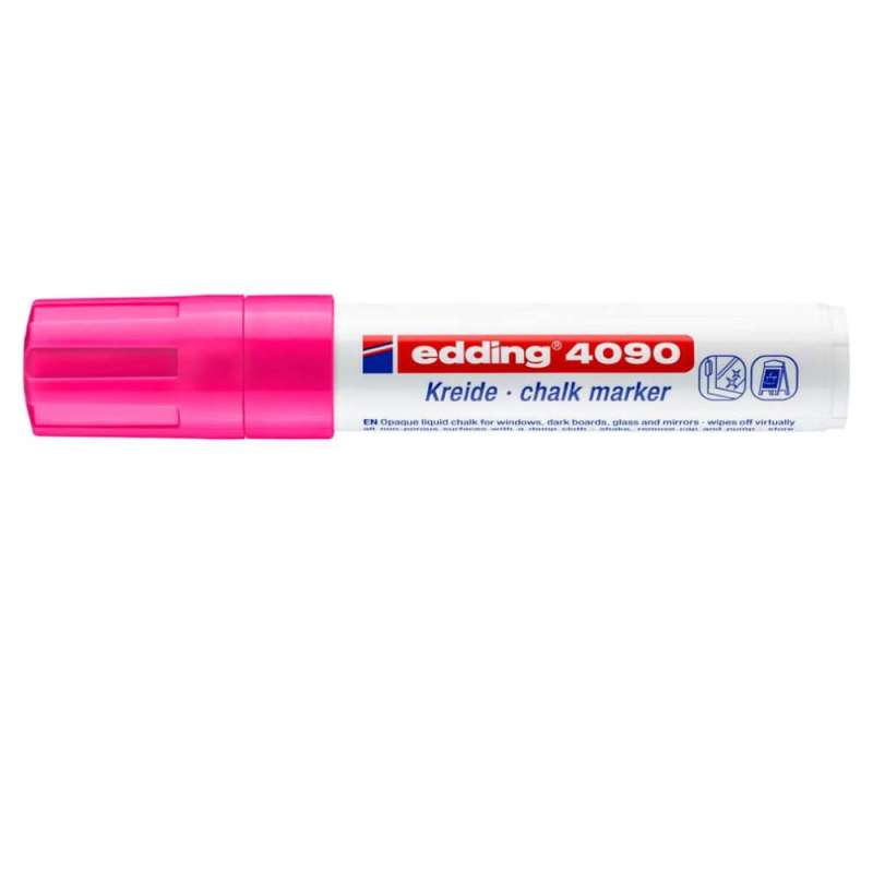 EDDING Kreidemarker 4090 und 4095 neonpink 4 - 15 mm geschlossen