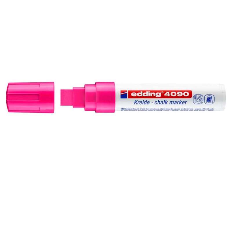 EDDING Kreidemarker 4090 und 4095 neonpink 4 - 15 mm offen