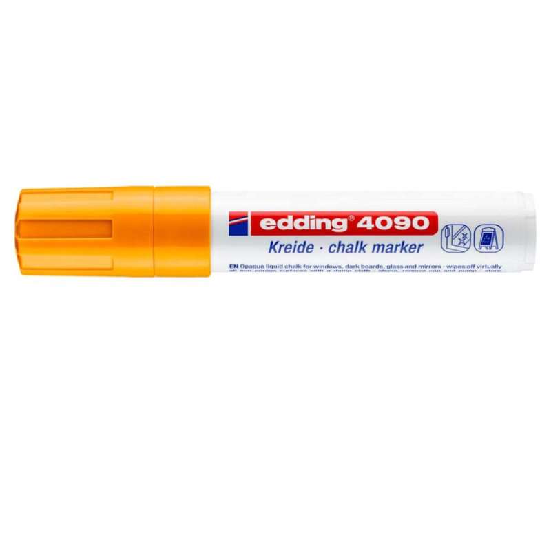 EDDING Kreidemarker 4090 und 4095 neonorange 4 - 15 mm geschlossen