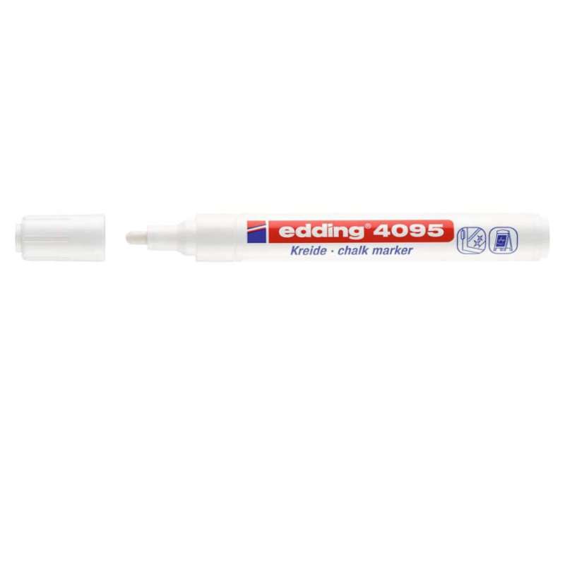 EDDING Kreidemarker 4090 und 4095 weiß 2 - 3 mm offen