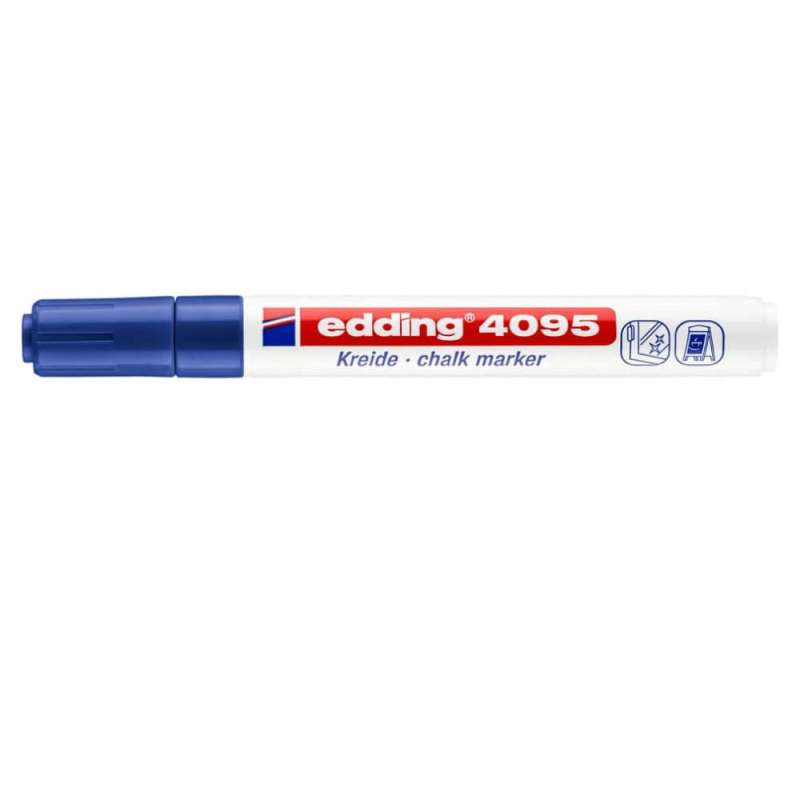 EDDING Kreidemarker 4090 und 4095 blau 2 - 3 mm geschlossen