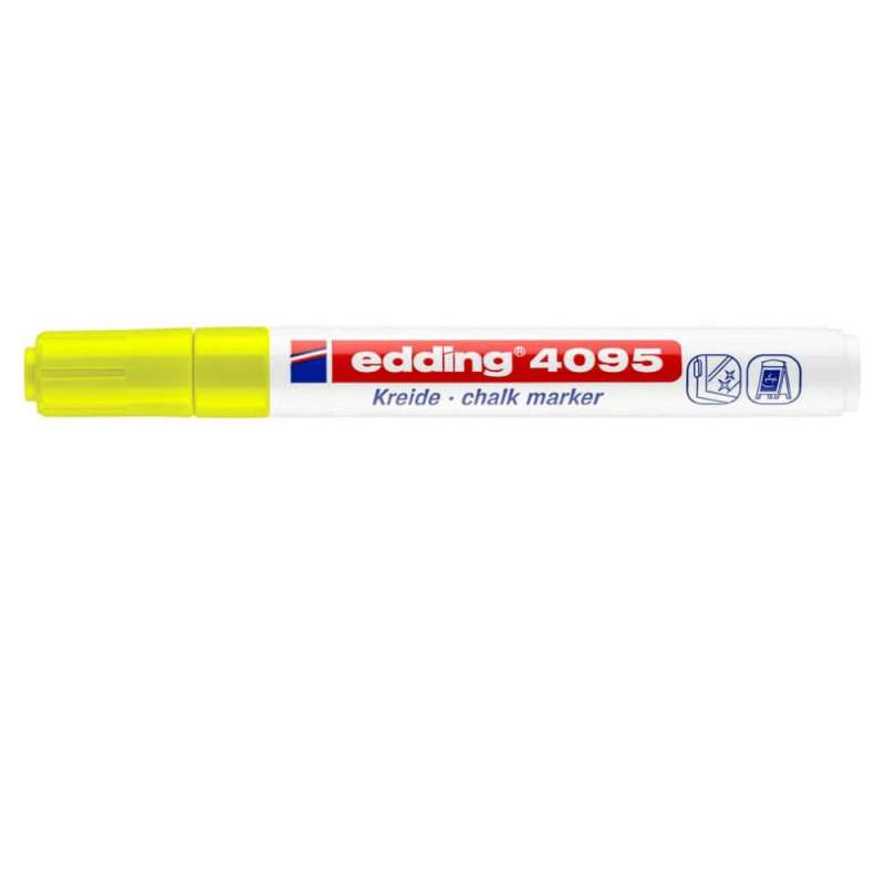 EDDING Kreidemarker 4090 und 4095 neongelb 2 - 3 mm geschlossen