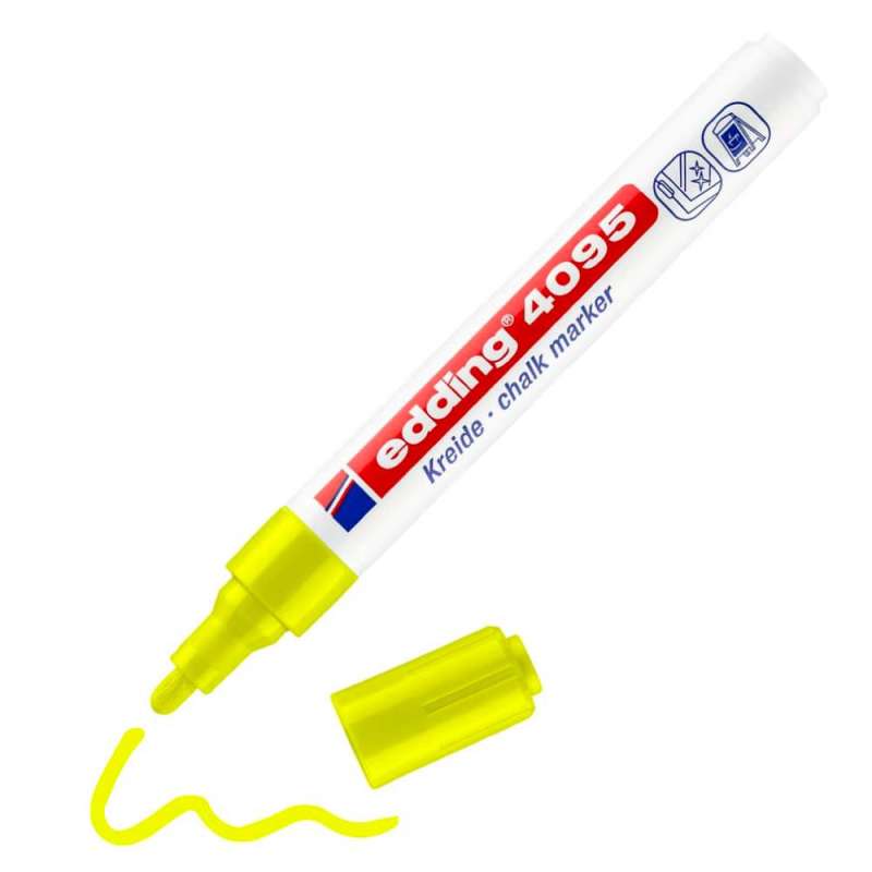 EDDING Kreidemarker 4090 und 4095 neongelb 2 - 3 mm