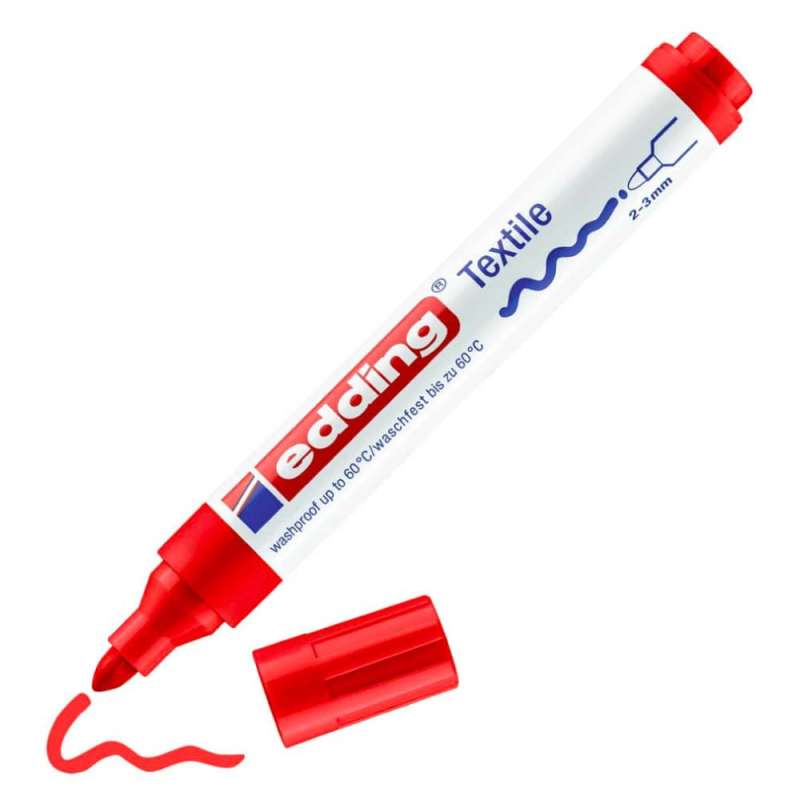 EDDING T-Shirt Marker 4500 und 4600 rot 2 - 3 mm