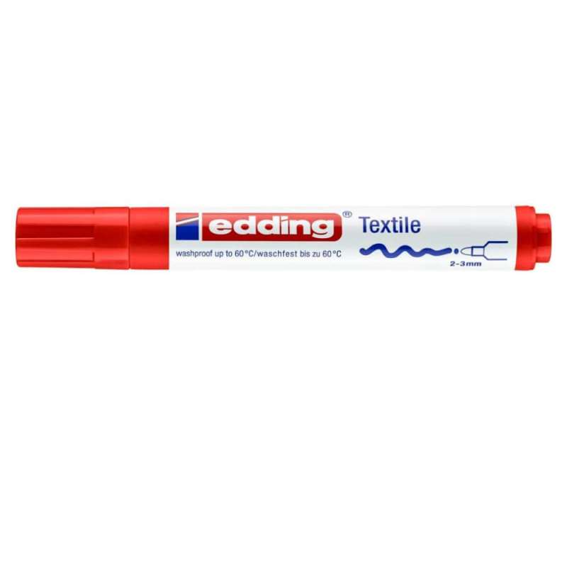 EDDING T-Shirt Marker 4500 und 4600 rot 2 - 3 mm geschlossen