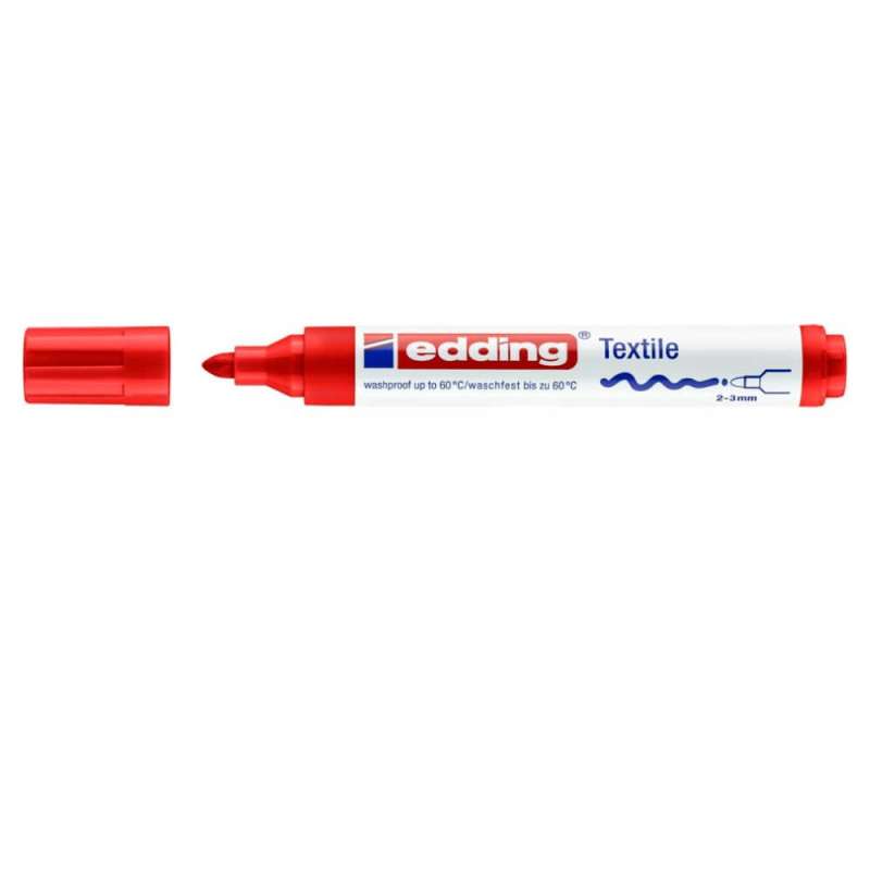 EDDING T-Shirt Marker 4500 und 4600 rot 2 - 3 mm offen