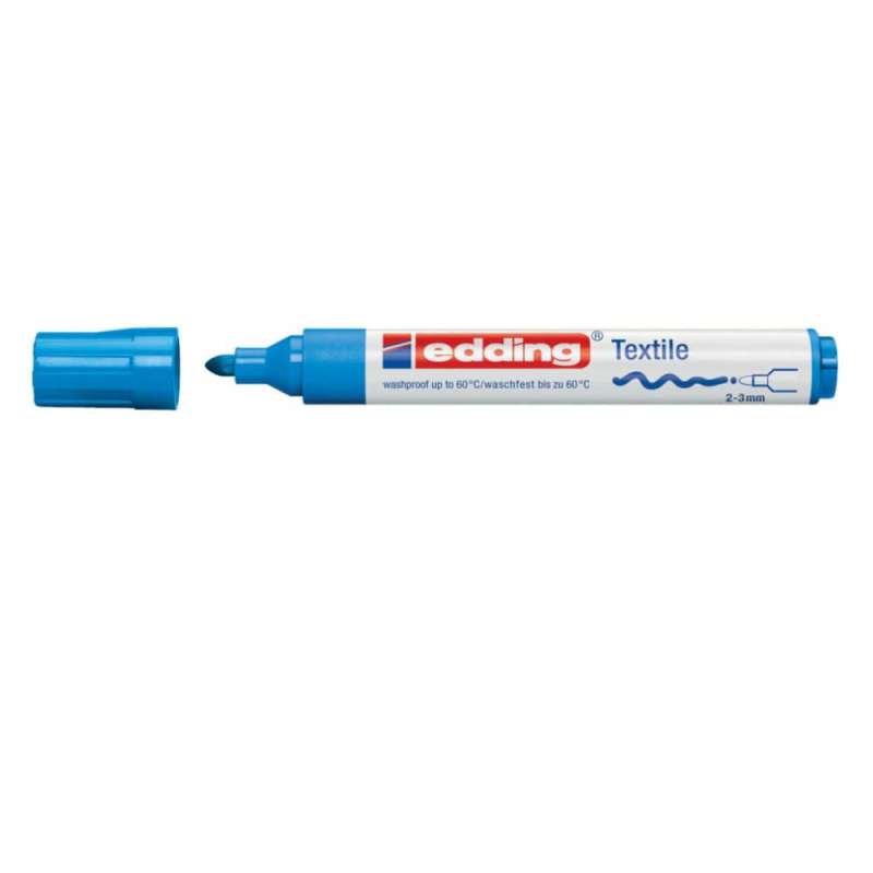 EDDING T-Shirt Marker 4500 und 4600 hellblau 2 - 3 mm offen