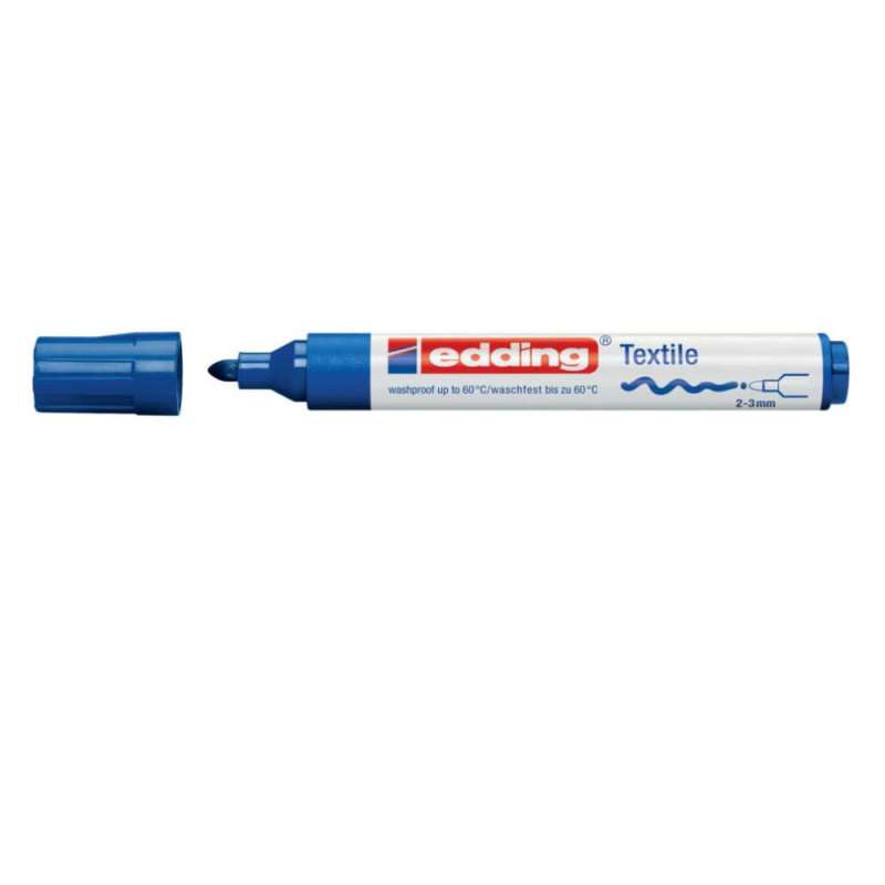 EDDING T-Shirt Marker 4500 und 4600 blau 2 - 3 mm offen