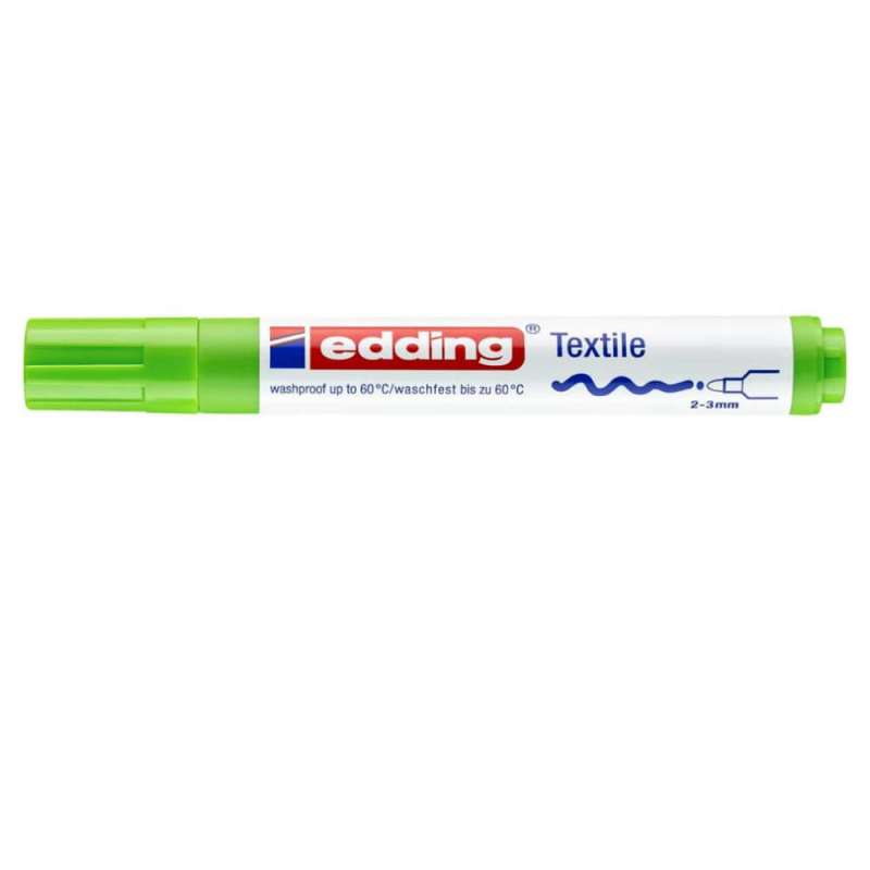 EDDING T-Shirt Marker 4500 und 4600 hellgrün 2 - 3 mm geschlossen