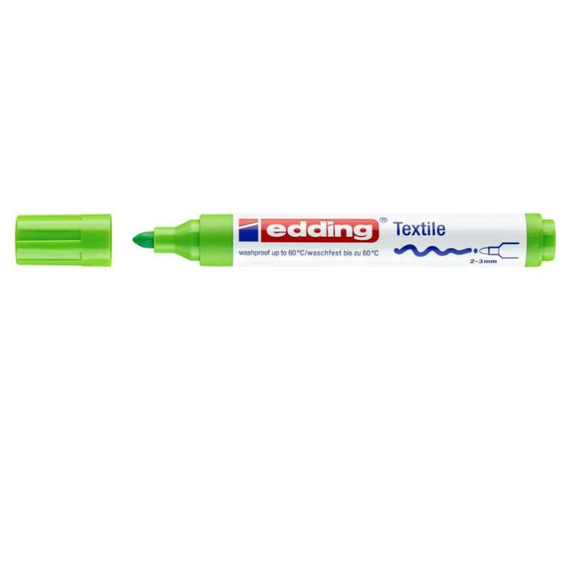 EDDING T-Shirt Marker 4500 und 4600 hellgrün 2 - 3 mm offen