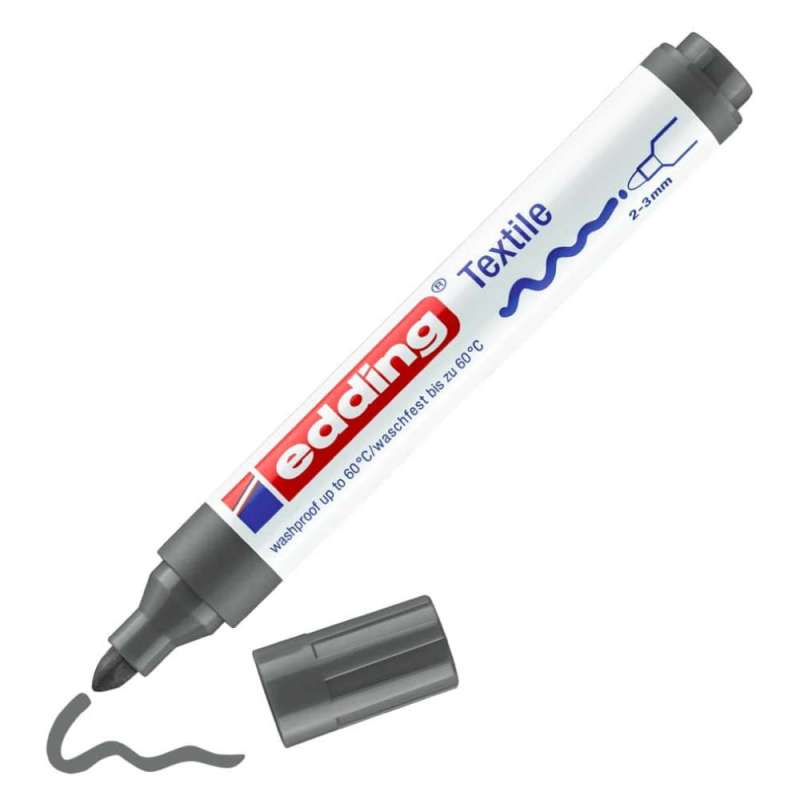 EDDING T-Shirt Marker 4500 und 4600 grau 2 - 3 mm