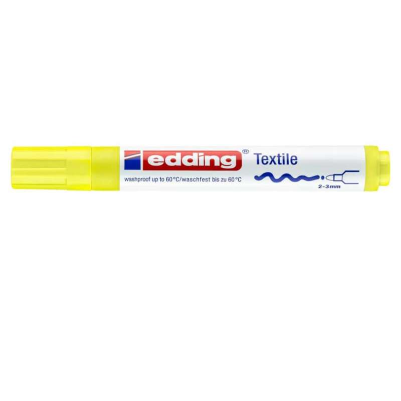 EDDING T-Shirt Marker 4500 und 4600 neongelb 2 - 3 mm geschlossen