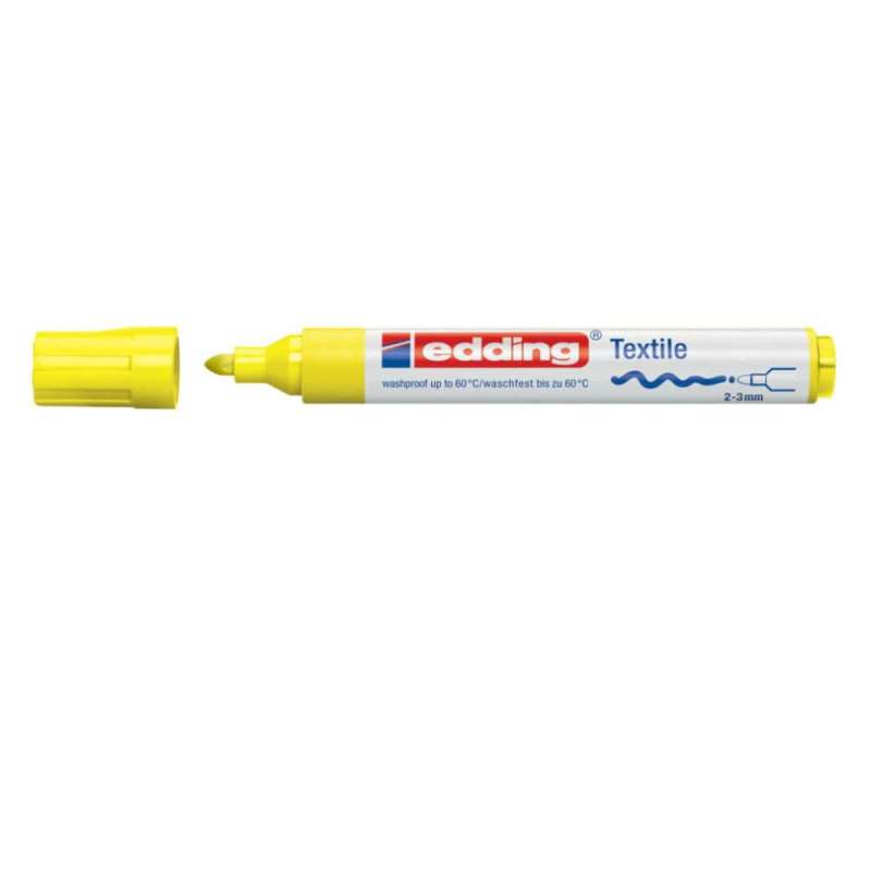 EDDING T-Shirt Marker 4500 und 4600 neongelb 2 - 3 mm offen