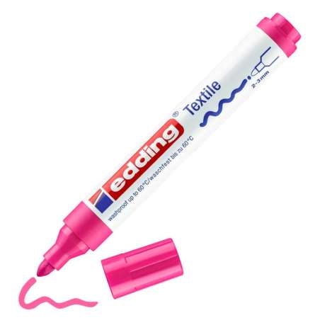 EDDING T-Shirt Marker 4500 und 4600 neonpink 2 - 3 mm