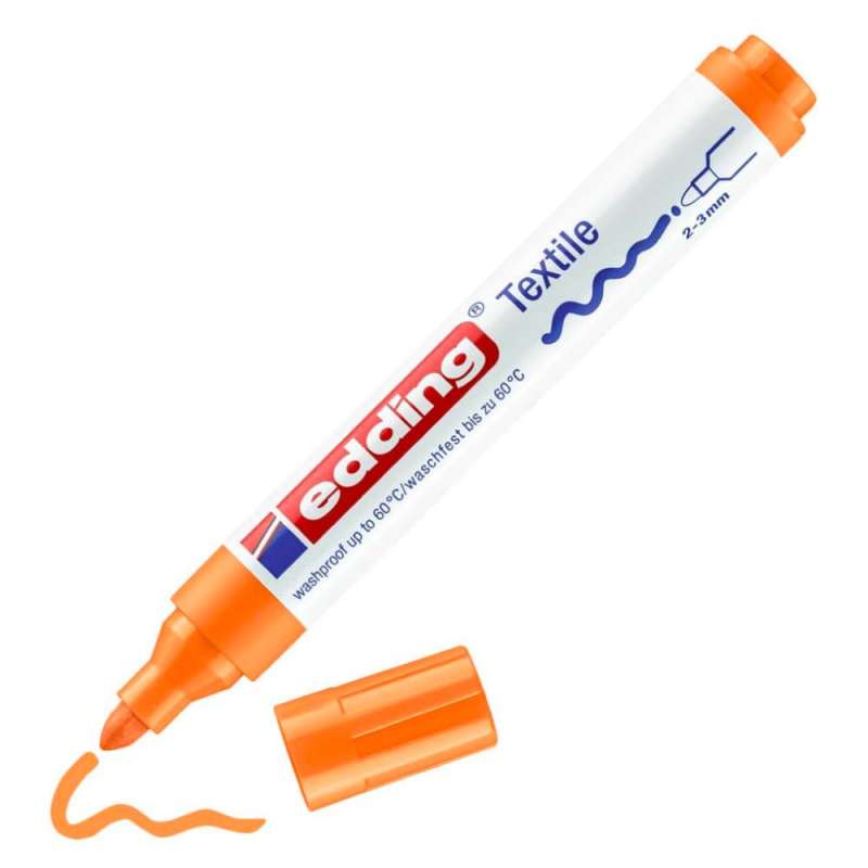 EDDING T-Shirt Marker 4500 und 4600 neonorange 2 - 3 mm