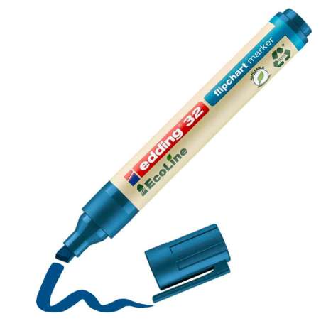 EDDING Flipchartmarker 31 und 32 Ecoline blau 1 - 5 mm