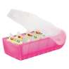 HAN Karteikartenbox Croco DIN A7 und A8 quer pink A7