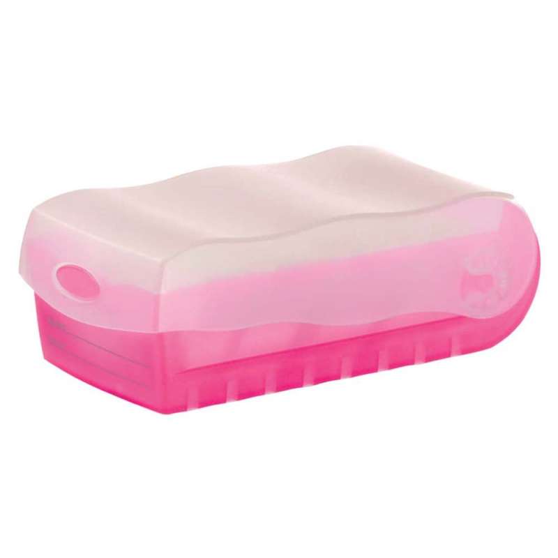 HAN Karteikartenbox Croco DIN A7 und A8 quer pink A7 geschlossen