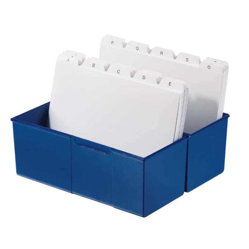 HAN Karteikartenbox A5 blau