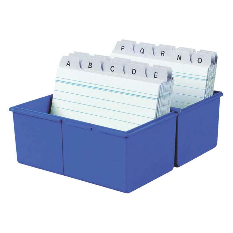 HAN Karteikartenbox A6 blau