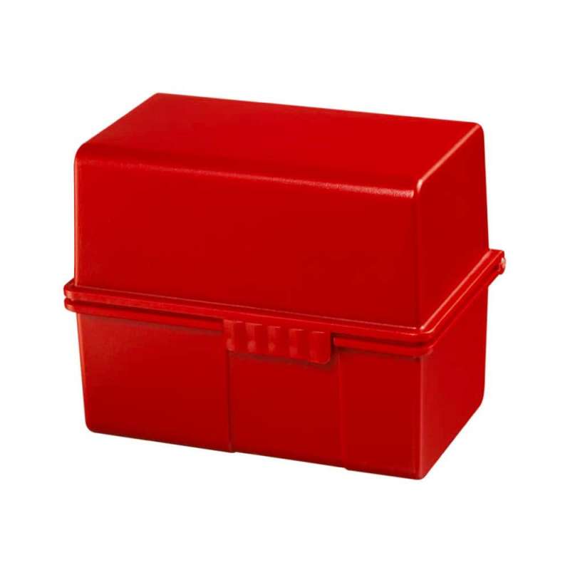 HAN Karteikartenbox rot A8 geschlossen
